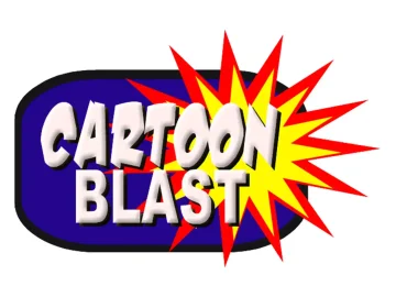 Cartoon blast logo
