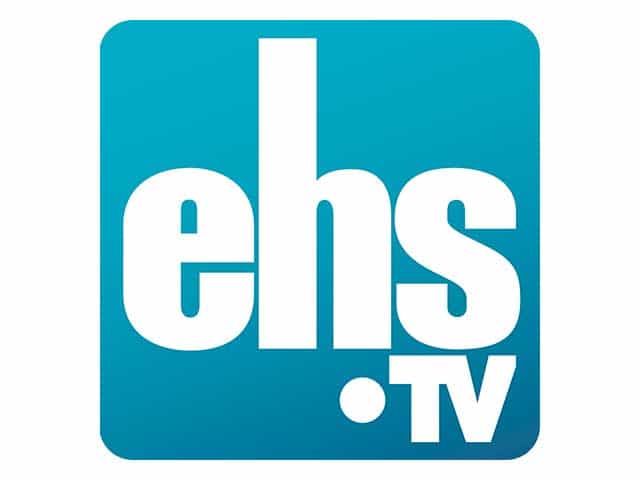 The logo of EHS TV