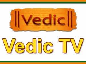 The logo of Vedic Vision TV